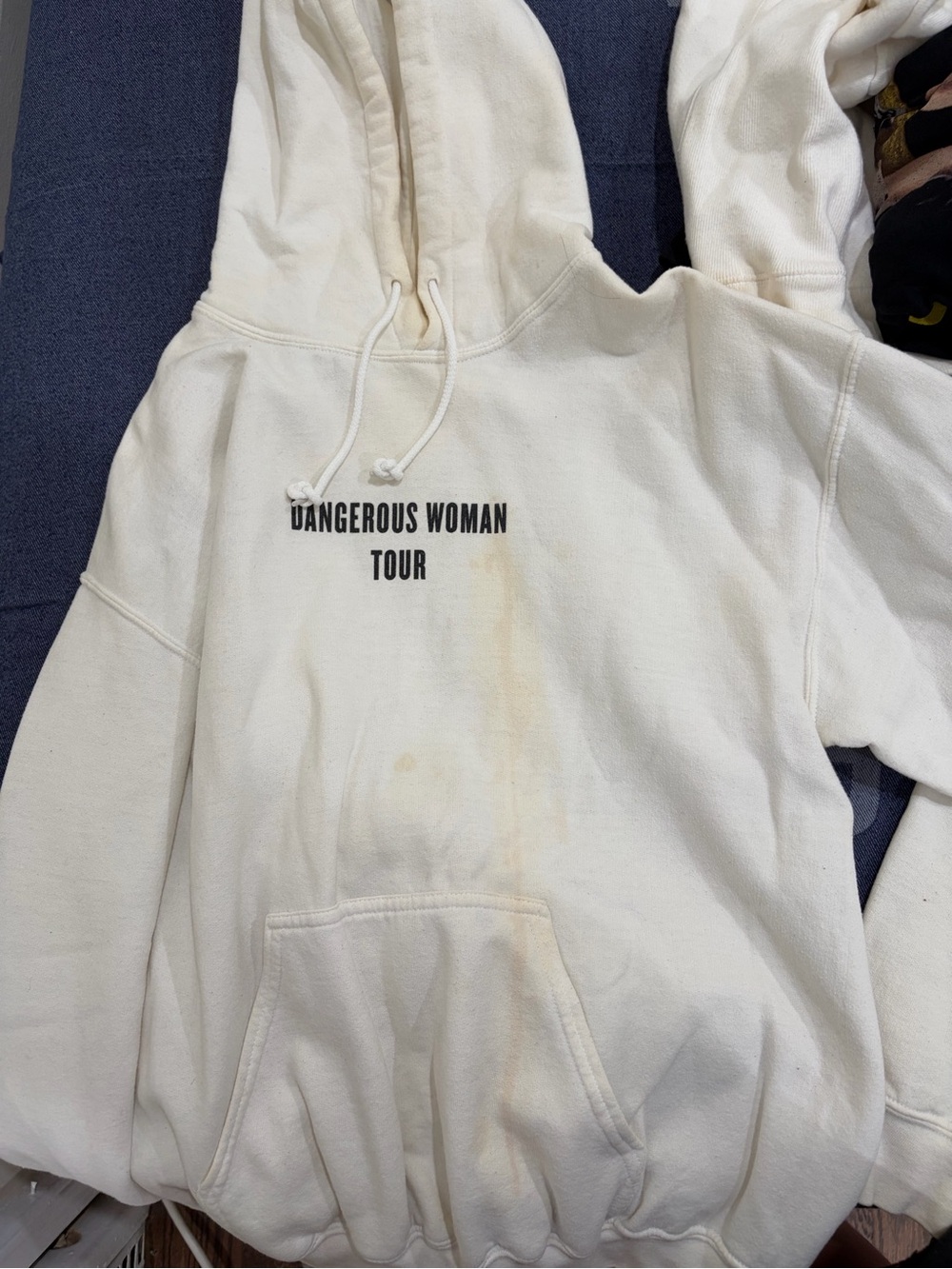 Ariana Grande Dangerous Woman Tour White Hoodie - Women's Pullover Sweatshirt